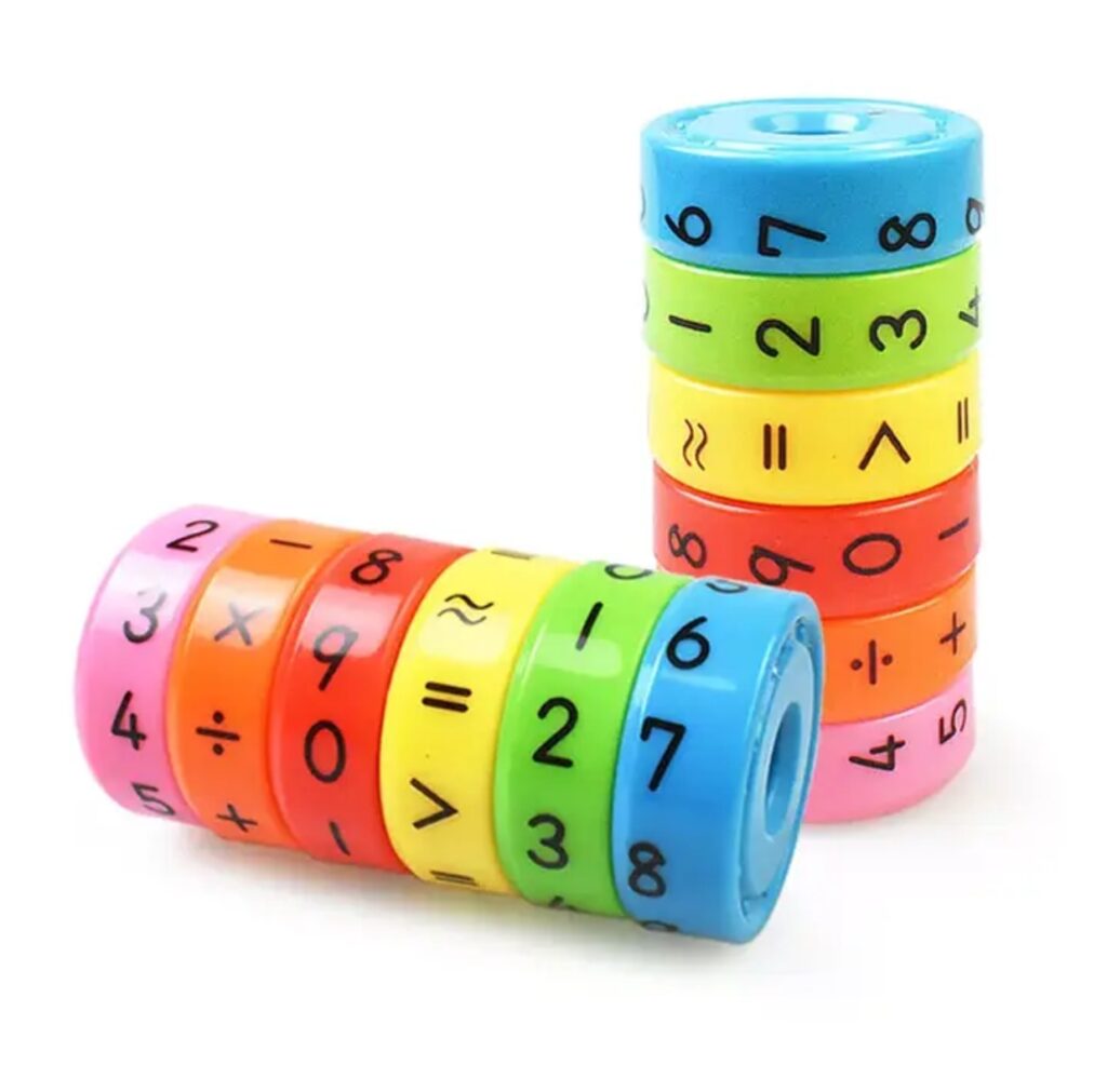 Magnetic Math Cylinder Puzzle & Learning Toy – Skilled Sprout