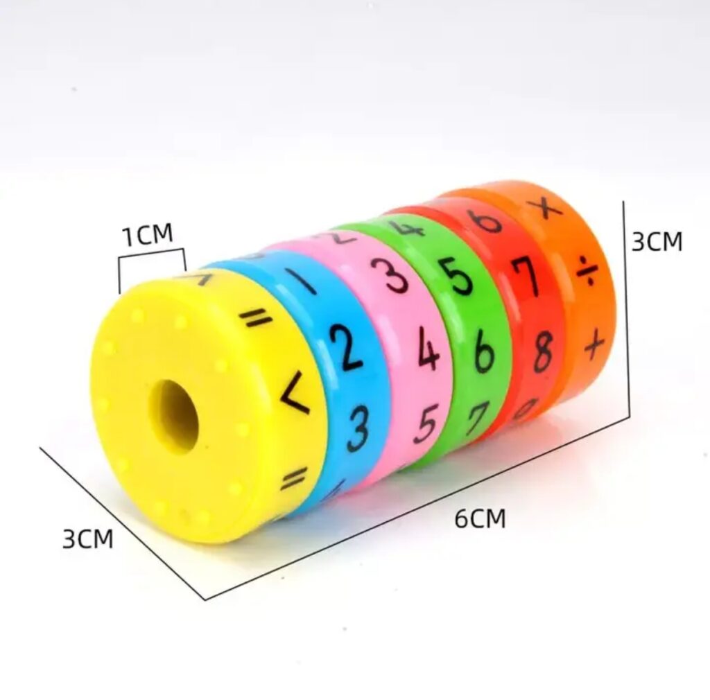 Magnetic Math Cylinder Puzzle & Learning Toy – Skilled Sprout