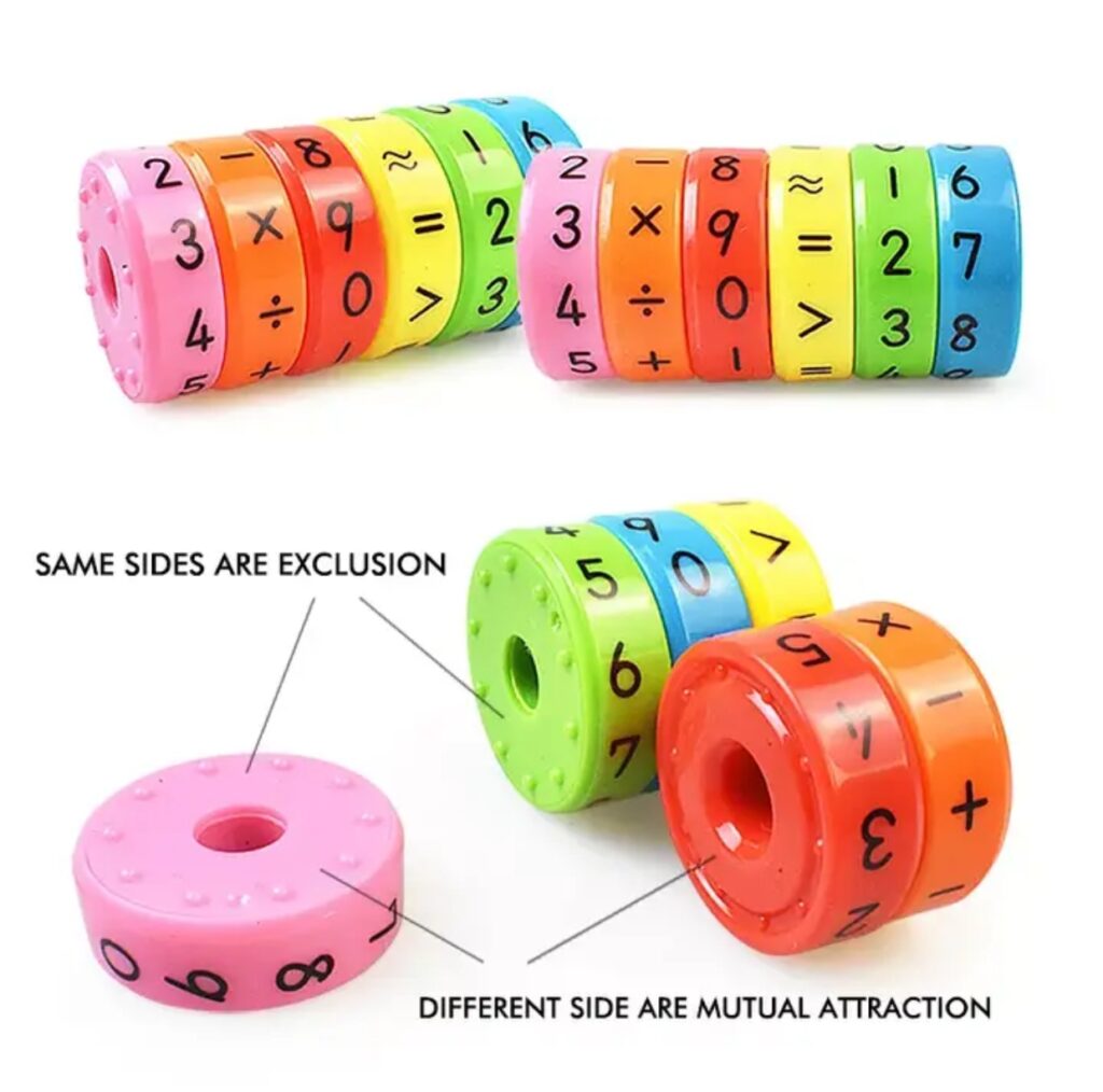 Magnetic Math Cylinder Puzzle & Learning Toy – Skilled Sprout