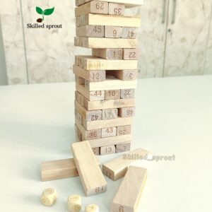 Wooden Jenga blocks - Tower Stacking & Balance Game