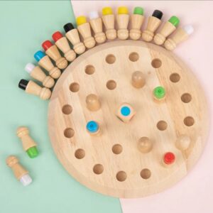 Wooden Memory Chess Game